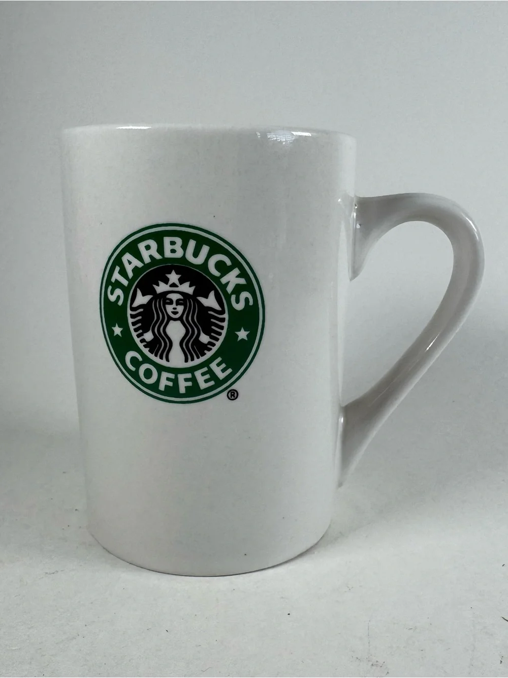 Starbucks Coffee Mug 10oz 2008 Classic Logo White Green Ceramic